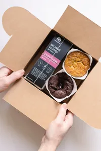 Caja 2 qq + barra brownie