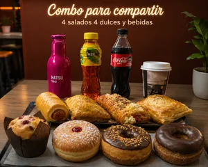 CAJA COMPARTIR, Salados, dulces y bebidas.