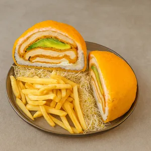 Sushi burger de pollo
