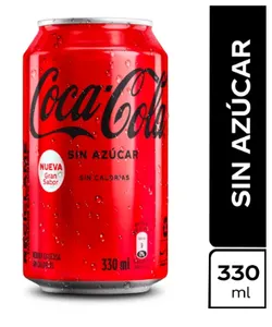 Coca-Cola Zero (Sin Azúcar) Lata 330 ml.