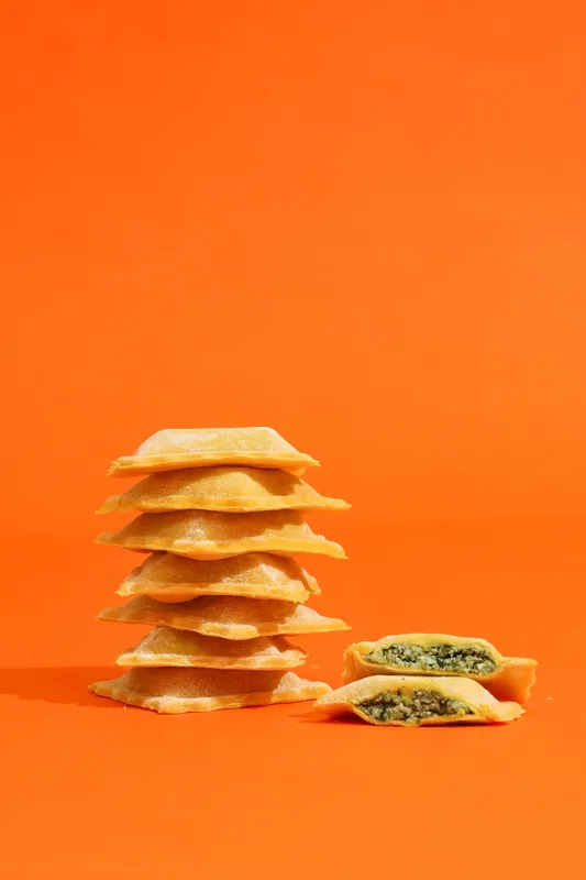 NUEVO !  Raviol Pollo Pesto / 9 un.