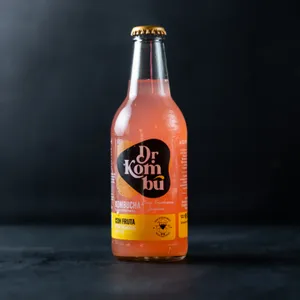 Kombucha Lima Frambuesa Jengibre