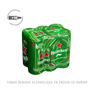Cerveza Heineken Sixpack Lata 310 ml