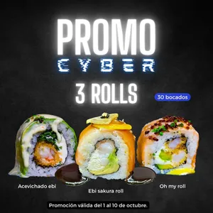 Promo Cyber 3 x $11.990