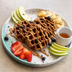 Waffles de manzana