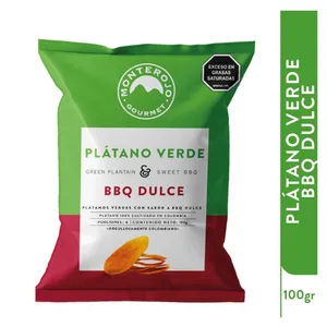 Platano verde  monterojo gourmet bbq  dulce  x 100 gr