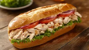 Sándwich Pollo Desmechado (Panino)