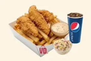 3 Fingers + Papas y Bebida