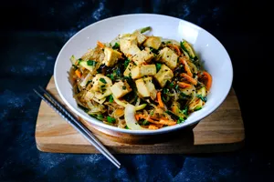 japchae con tofu