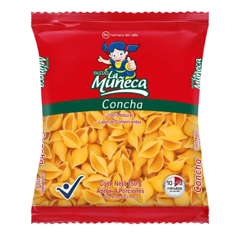 Pastas la muñeca concha x 250 grs