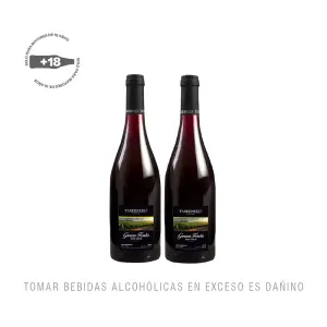 Pack (2 Vino Gran Tinto Tabernero Semi Seco Malbec x 750 Ml)
