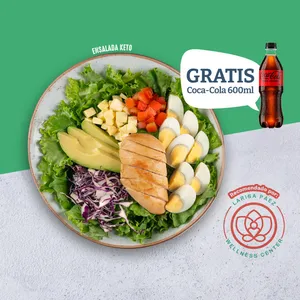 ENSALADA KETO + COCA COLA 600ML GRATIS