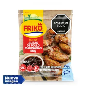 ALITAS DE POLLO FRIKO MARINADAS BBQ X 900 GRS