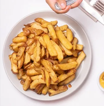 Porción de papas fritas