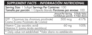 SUPLEMENTO GTF CHROMIUM PICOLINATE HEALTHY SPORTS X 100 UNDS