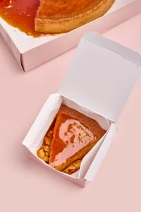Porción flan de caramelo
