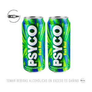 Pack (2 Rtd Psyco Black Mood x 473 Ml)