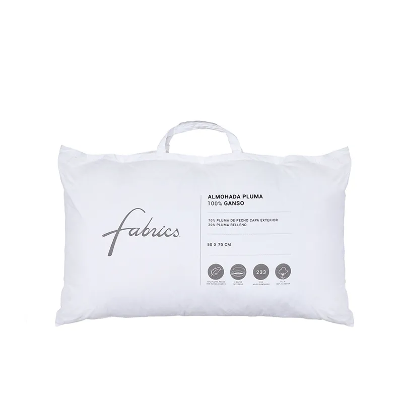 Almohada pluma ganso 50x70