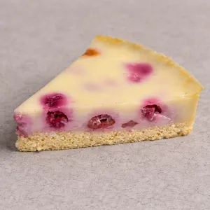 Kuchen de crema frambuesa