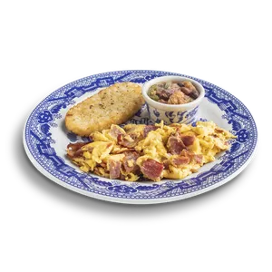 Huevos revueltos con tocino