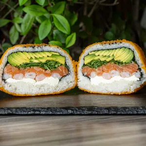 Sushi Burger Salmón Camarón