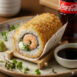 Handroll de camarón + bebida 220 ml