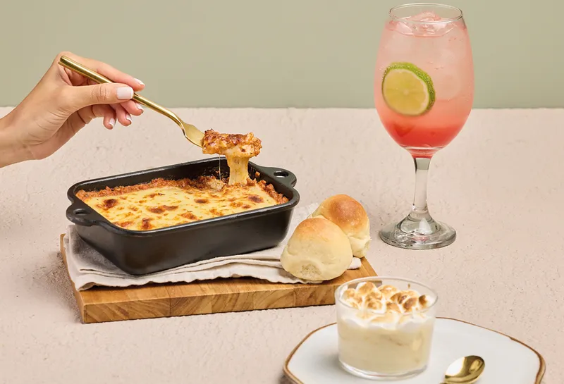 Lasaña mixta + soda sandía limón + postreLasaña boloñesa, pollo y champiñones + postre 3 leches + soda sandía limón.$46.500$69.300-33%Ver producto