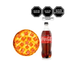 Pack (1 Pizza Familiar Americana + 1 Coca Cola Sin Azúcar Pet x 1 Lt)