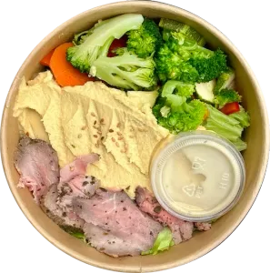 Hummus y Roast Beef