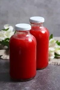 Botella jugo frambuesa 250 ml.