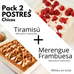 Pack 2 Postres Chicos