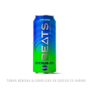 Rtd Beats Citrus Nitro Sabor Limón Lata X 473 Ml