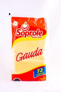 Queso laminado gauda Soprole, 2 kg aprox.