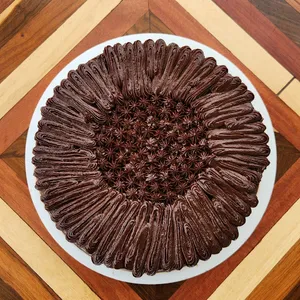 Torta chocobanano sin gluten / Completa