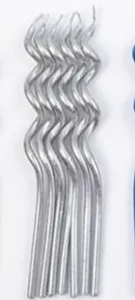 Velas Espiral Plateadas