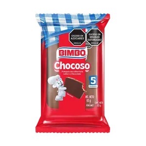 5 PONQUE CHOCOSO BIMBO COBERTURA CHOCOLATE X 65 GRS 5 PONQUE CHOCOSO BIMBO COBERTURA CHOCOLATE X 65 GRS