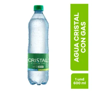 Agua con gas Cristal 600 ml