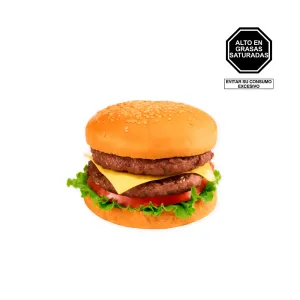 Hamburguesa Doble Con Queso Tambo