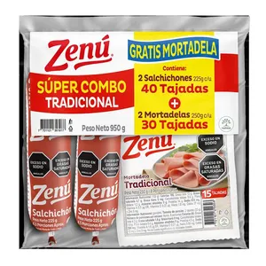 COMBO TRADICIONAL ZENU 725G GRATIS UNA MORTADELA 250G