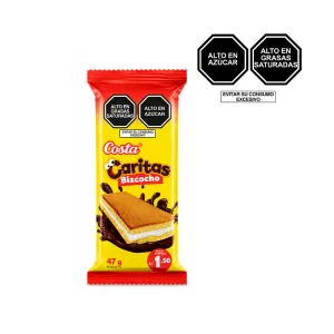 Bizcocho Bañado Costa Caritas x 47 g