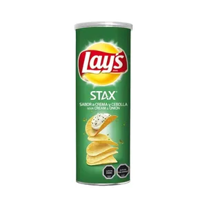 Evercrisp Lays Stax Crema Y Cebolla 134 Gr.