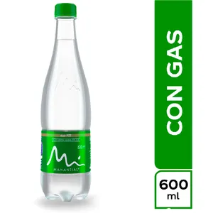 Agua con gas 600ml