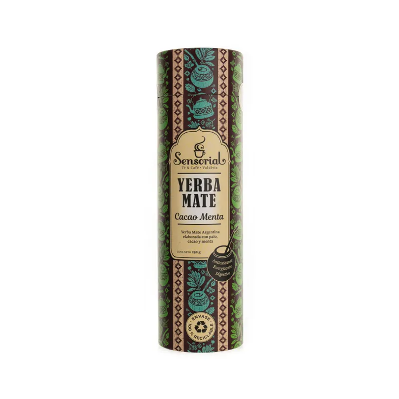 42004 - Yerba mate sensorial cacao menta 250 gr. - Chocolatería