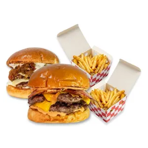 2 Burgers + 2 Fries