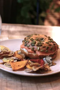 Bagel salmón ahumado