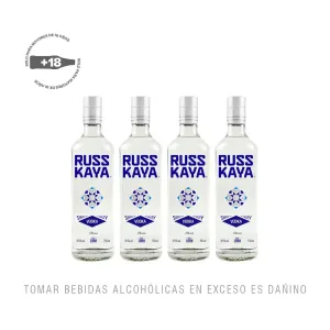 Pack (4 Vodka Russkaya 750 ml)