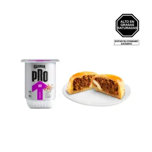 Pack (1 Yogurt Gloria Pro Day Cuchareable Con Avena 155 Gr + 1 Empanada De Carne Tambo)