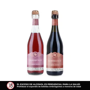 Vinos Lambrusco Don Vito.  Rosado - Tinto