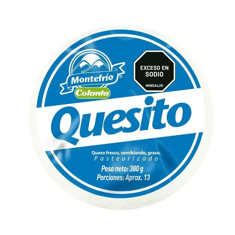 QUESITO MONTEFRIO COLANTA X 380 GRS SEMIBLANDO QUESITO MONTEFRIO COLANTA X 380 GRS SEMIBLANDO