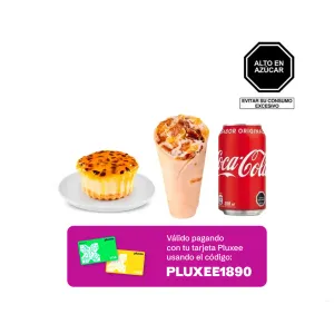 Pack (Enrollado Amazónico + Cheesecake De Maracuya + Gaseosa Coca Cola Lata 355 Ml)